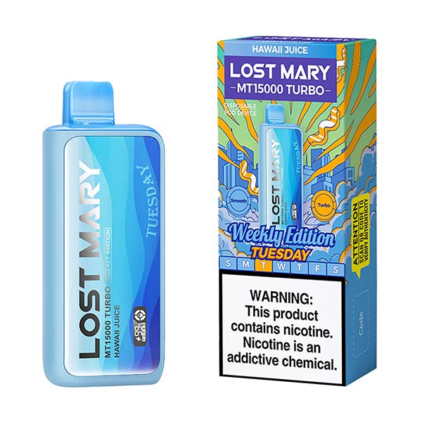 lost mary mt15000 turbo weekly edition hawaii juice lost mary mt15000 turbo weekly edition hawaii juice