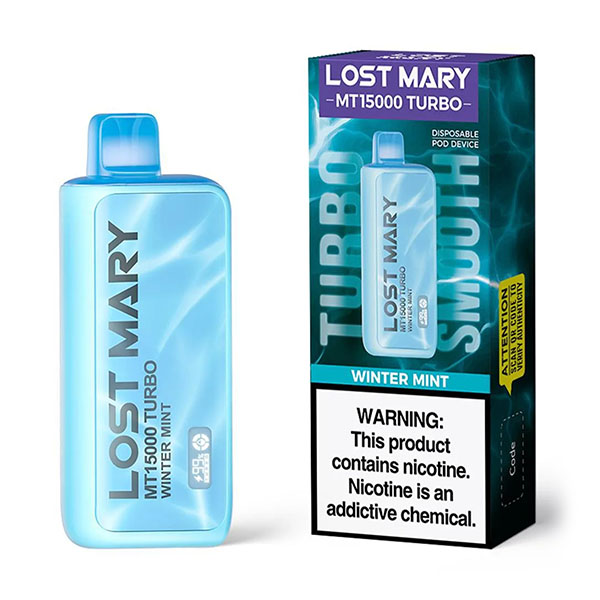 lost mary mt15000 turbo winter mint lost mary mt15000 turbo winter mint