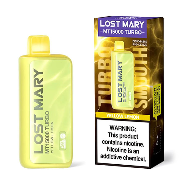 lost mary mt15000 turbo yellow lemon lost mary mt15000 turbo yellow lemon
