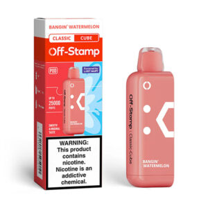 off stamp classic cube pod 25k puff bangin watermelon