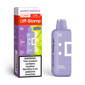 off stamp classic cube pod 25k puff rocket popsicle