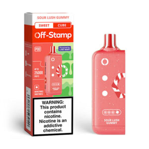 off stamp sweet cube pod 25k puff sour lush gummy