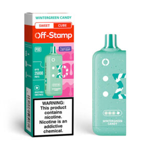 off stamp sweet cube pod 25k puff wintergreen candy