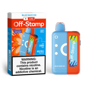 off stamp x cube kit 25k puff blue razz ice