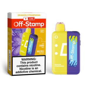 off stamp x cube kit 25k puff dragon strawnana