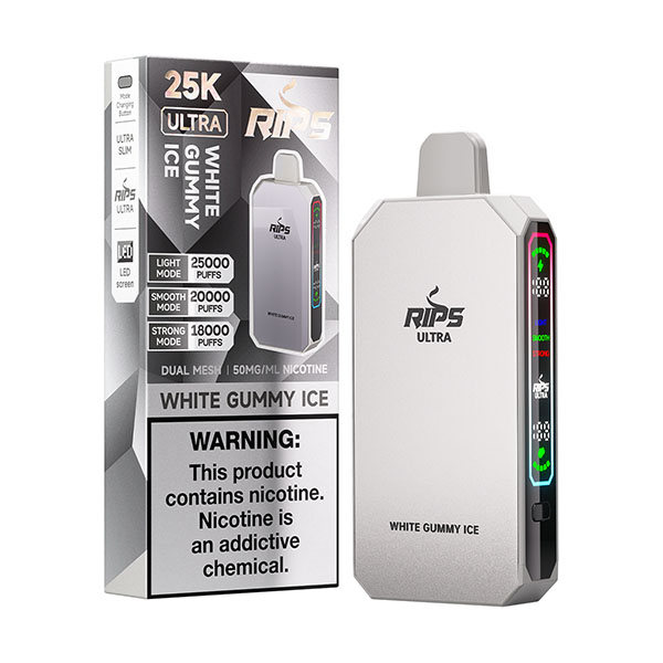 rips ultra 25k puff disposable white gummy ice rips ultra 25k puff disposable white gummy ice