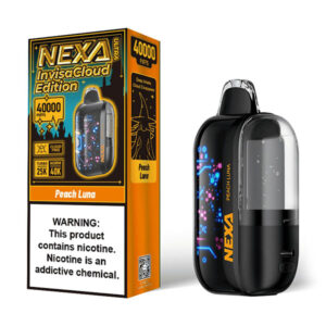 nexa ultra 50k puffs disposable invisa cloud edition peach luna