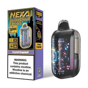 nexa ultra 50k puffs disposable invisa cloud edition crystal grapeball