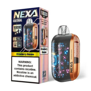 nexa ultra 50k puffs disposable strawberry banana