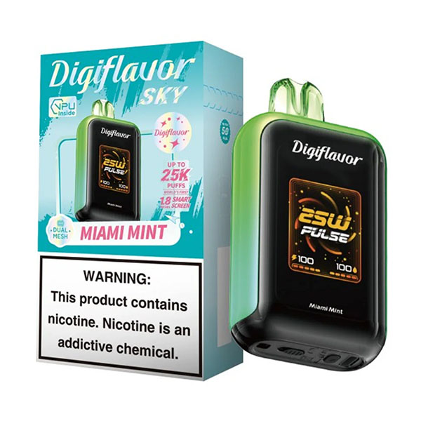 digiflavor sky 25k puffs disposable miami mint