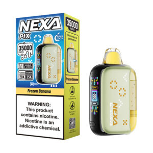nexa pix 35k puffs disposable frozen banana