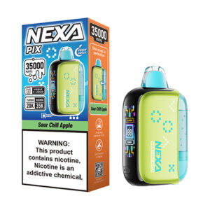 nexa pix 35k puffs disposable sour chill apple