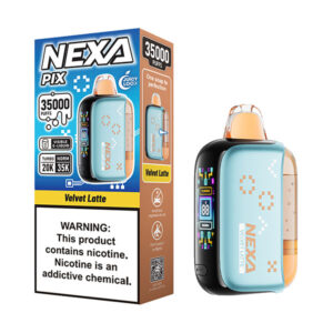 nexa pix 35k puffs disposable velvet latte