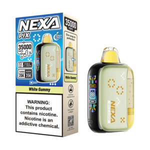 nexa pix 35k puffs disposable white gummy