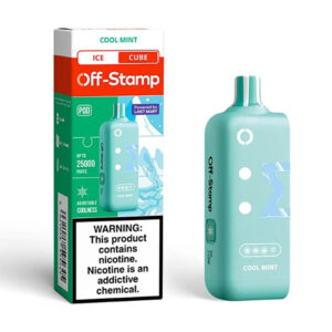 off stamp ice cube pod 25k puff cool mint