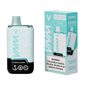 vnm hypercharged 25k puffs cool mint