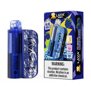 lava click kit 30k puff disposable blue razz