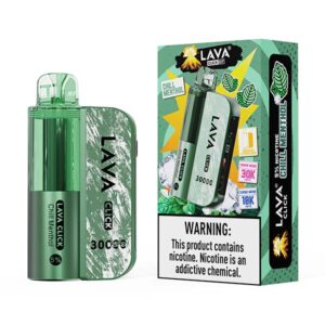 lava click kit 30k puff disposable chill menthol