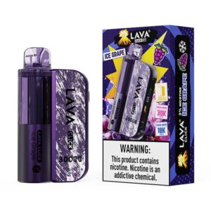 lava click kit 30k puff disposable ise grape