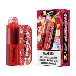 lava click kit 30k puff disposable strawberry ice