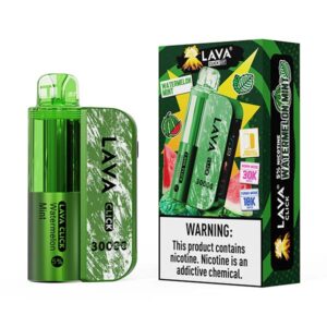 lava click kit 30k puff disposable watermelon mint