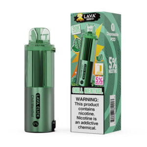 lava click pod 30k puff disposable chill menthol