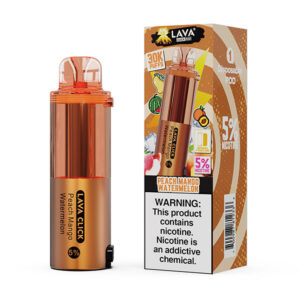 lava click pod 30k puff disposable peach mango watermelon