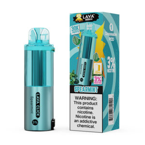 lava click pod 30k puff disposable spearmint