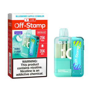 off stamp x cube crystal kit 35k puff blueberry apple cobbler
