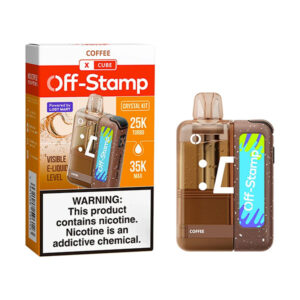 off stamp x cube crystal kit 35k puff coffee