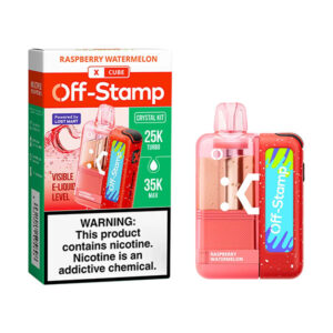 off stamp x cube crystal kit 35k puff raspberry watermelon