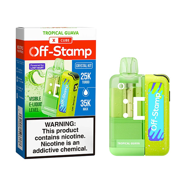 off stamp x cube crystal kit 35k puff tropical guava off stamp x cube crystal kit 35k puff tropical guava