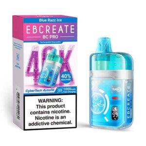 ebcrteate bc pro 40k disposable blue razz ice