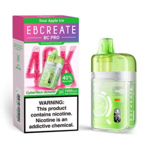 ebcrteate bc pro 40k disposable sour apple ice