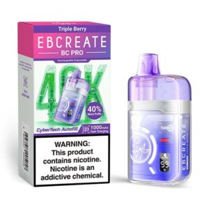 ebcrteate bc pro 40k disposable triple berry