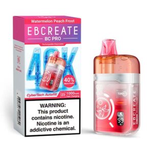 ebcrteate bc pro 40k disposable watermelon peach frost
