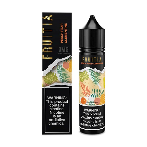 fruitia 60ml e liquid peach pear clementine fruitia 60ml e liquid peach pear clementine