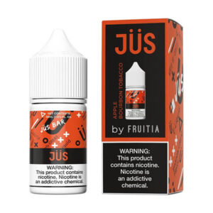 jus 30ml salt e liquid apple bourbon tobacco
