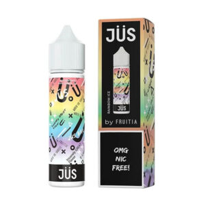 jus 60ml e liquid rainbow ice