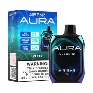 air bar aura 25k puff disposable clear