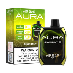 air bar aura 25k puff disposable lemon mint