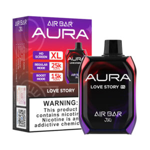 air bar aura 25k puff disposable love story