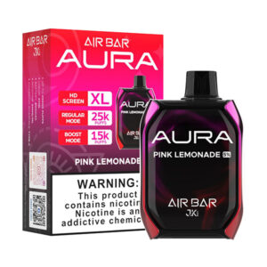air bar aura 25k puff disposable pink lemonade