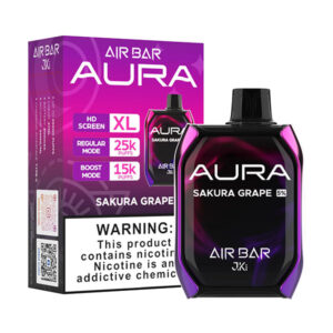 air bar aura 25k puff disposable sakura grape