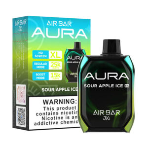 air bar aura 25k puff disposable sour apple ice