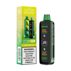 air bar diamond spark 15k puff disposable cool mint
