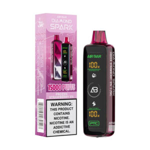 air bar diamond spark 15k puff disposable frozen strawberry
