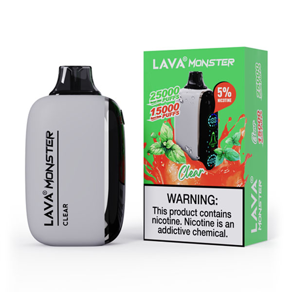 lava monster 25k puff disposable clear