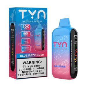 tyn 50k puff disposable blue razz gush