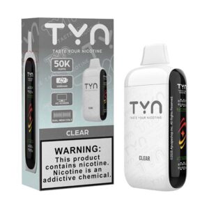tyn 50k puff disposable clear